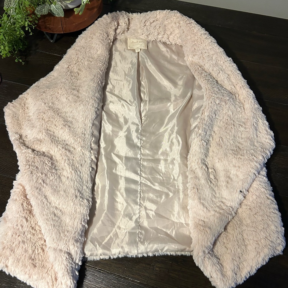 Altar'd State Plush Cream Vest